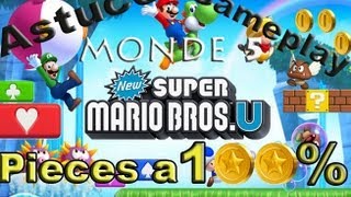 New Super Mario Bros U  100 Des pièces étoiles  Cinquième Monde  Jungle CassisWii U Switch [upl. by Giles]