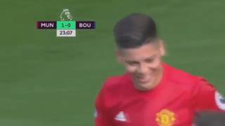 Marcos Rojo first goal in Premier League [upl. by Mackler342]