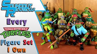 Every Teenage Mutant Ninja Turtles Action Figures Set I Own Expanded Collection Tour Soundout12 [upl. by Noj]