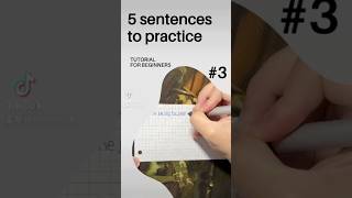 5 sentences to practise part 3 handwriting practice [upl. by Porter]