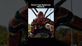 Venom Copy Spiderman Moves ☠️ shorts [upl. by Ahsac]