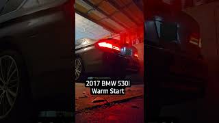 2017 BMW 530i Warm Start factory usdm sport exhaust cars car bmw b48 g30 startup car [upl. by Anned]