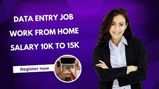 Data entry job work from home [upl. by Wyatt309]