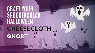 Create Spooky Cheesecloth Ghosts with this DIY Project 👻 [upl. by Taggart]