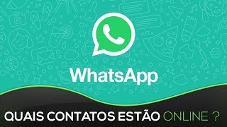 WHATSAPP Como receber notificações de contatos que estão online [upl. by Alethia]