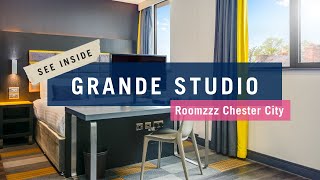 Grande Studio  Apartment Tour  Roomzzz Chester City [upl. by Caassi313]