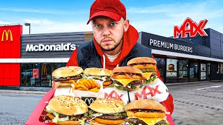 BURGER DRWALA vs BURGER RYWALA MCDONALDS vs MAX PREMIUM BURGERS [upl. by Ardyth]