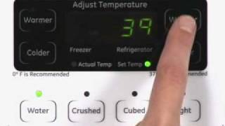 Adjusting SidebySide Refrigerator Temp Controls  Actual Temp [upl. by Yila479]