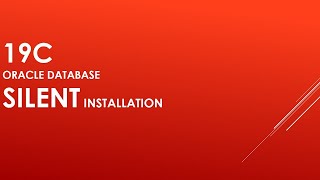Oracle 19c Silent Installation on Windows Server19 [upl. by Lontson]