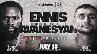 Boots Homecoming  Watch Ennis vs Avanesyan LIVE on DAZN [upl. by Nottage]