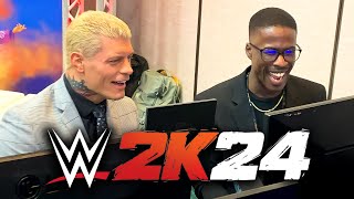 I Played WWE 2K24 vs CODY RHODES [upl. by Hess]