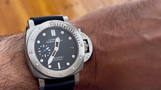 Everything Panerai Luminor On wrist review of the 42mm Submersible 682 Fiddy 127 and Marina 005 [upl. by Tega]