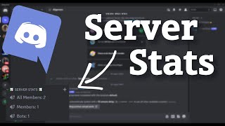 Discord SERVER STATS BOT kostenlos erstellen amp MIDGLIEDERANZAHL sehen  Discord Server Stats Bot [upl. by Rednaeel]