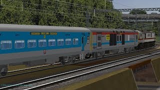 TAJ EXPRESS II ताज एक्सप्रेस II JOURNEY FROM JHANSI TO GWALIOR IN MSTS OPENRAILS [upl. by Ireland]