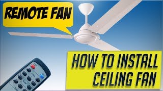 How To Install Ceiling Fan  Atomberg Gorilla Energy Saving BLDC Remote Fan [upl. by Ahseen]