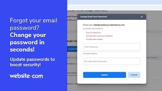 How To Reset Your Websitecom Email Password [upl. by Freddie]