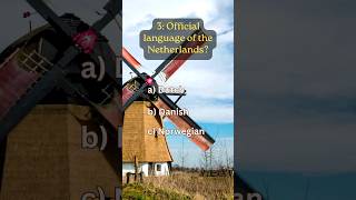 Official language of the Netherlands  Europe Quiz  QuizKids1 [upl. by Alegnave]