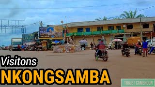 Visitons la ville de NKONGSAMBA  Trajet Cameroun [upl. by Notseh]