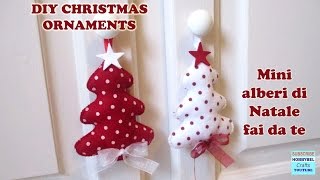 tutorial Christmas decorations  Alberi di Natale pannolenci addobbi segnaposto natalizi 2020 [upl. by Zehe]