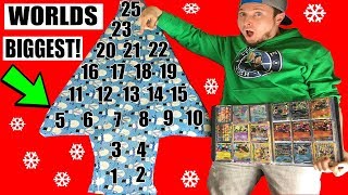 WORLDS BIGGEST POKEMON CARD ADVENT CALENDAR  CRAZIEST ERROR POKEMON BOOSTER PACK EVER [upl. by Jaret]