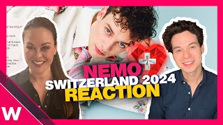 🇨🇭 Nemo  The Code REACTION  Switzerland Eurovision 2024 [upl. by Noiemad732]