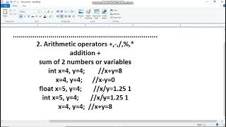 C Operators Arithmetic operators C for beginners [upl. by Agnes]