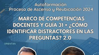 Marco de competencias  identificar distractores 20 [upl. by Hebel515]