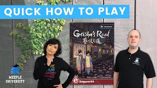 Hanamikoji Geishas Road  Quick How to Play [upl. by Lucille]