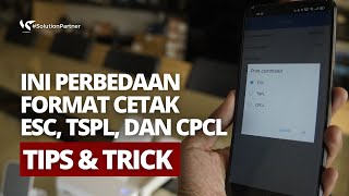 PERBEDAAN FORMAT CETAK ESC TSPL DAN CPCL PADA PRINTER THERMAL [upl. by Bianca]