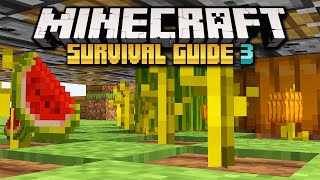 Redstone Basics Melon amp Pumpkin Farms ▫ Minecraft Survival Guide S3 ▫ Tutorial Lets Play Ep67 [upl. by Eleon]