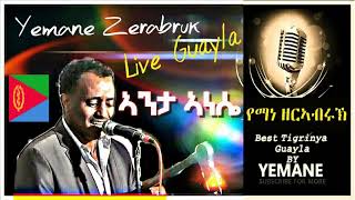 Yemane Zerabruk Eritrean music Live on stage Hot Guyla ጓይላ 2024 Ata Anesie [upl. by Nivrek]