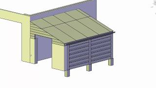 Overkapping aan schuur bouwtekening  zelf een overkapping maken [upl. by Buffum]