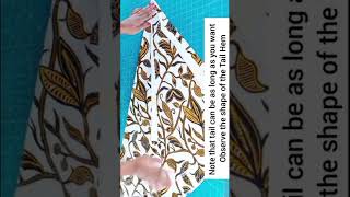 How to cut and sew a skirt train skirt sewing train [upl. by Eidnar]