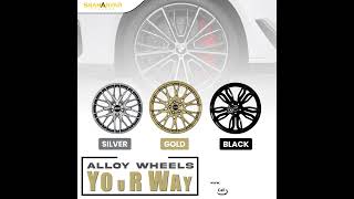 Upgrade your ride with premium alloy wheels in stunning Silver Gold or Black finishes [upl. by Auqenahc184]