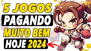 5 JOGOS PAGANDO HOJE VEJA COMO GANHAR DINHEIRO EM 2024 ATUALIZADO MARÇO [upl. by Imoyn491]