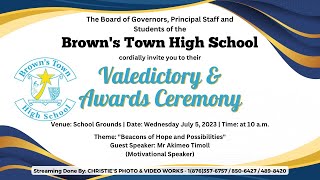 Browns Town High School Valedictory amp Awards Ceremony 2023 [upl. by Naitsabes]