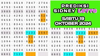 prediksi sydney LOTTO hari ini Sabtu 19 Oktober 2024tarikan Paito Sydney sdy LOTTO [upl. by Air594]