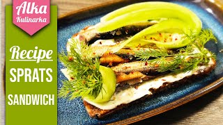 Шпроты бутерброд рецепт  Sprats sandwich recipe alkakulinarka кулинария шпроты бутерброды [upl. by Dickey547]