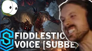 Forsen Reacts  Voice  Fiddlesticks SUBBED  English [upl. by Latsirhc979]