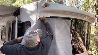 InTech Terra Sol or Luna Travel Trailer Window Cover Installation [upl. by Furie18]