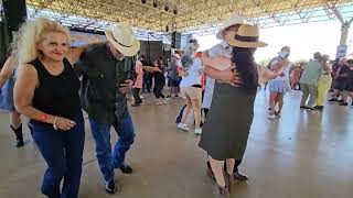 Tejano Conjunto Style Dancing Con Los Conjunto Bandits de JR Gomez  Tejano Conjunto Festival 2024 [upl. by Heywood]