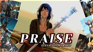 Praise Carolina Version by Elevation Worship  MMO Church in Final Fantasy XIV [upl. by Mandle]