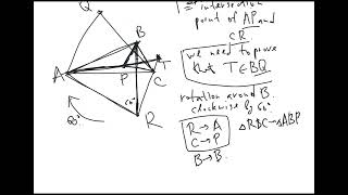 The second FermatTorricelli point of a triangle  plane geometry  intermediate level [upl. by Legnalos336]