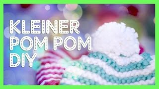 Kleiner BommelPomPom DIY ohne Schablone [upl. by Roche]