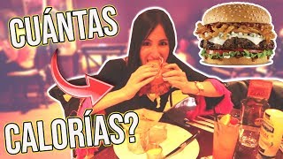 CUÁNTAS CALORÍAS TIENE UNA HAMBURGUESA 😱🍔🍟  Vlog 97 [upl. by Ovida]