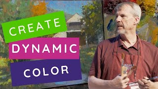 Mixing Dynamic Color For Your Landscape Painting [upl. by Alel]