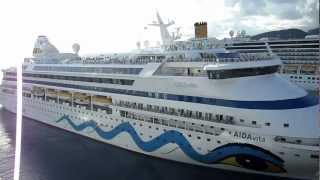 AIDAvita departing St Maarten [upl. by Scheer694]