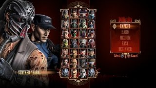 Mortal Kombat 9  Expert Tag Ladder Stryker amp Kabal3 RoundsNo Losses [upl. by Dill921]