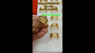 24krt gold plated gents finger rings for daily use whatsapp 6295861067priyankakarmakar1113 gold [upl. by Alil783]