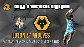 Gullys Tactical Analysis Luton 11 Wolves [upl. by Hecht672]